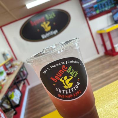 Healthful blended drinks at Bounce Back Nutrition