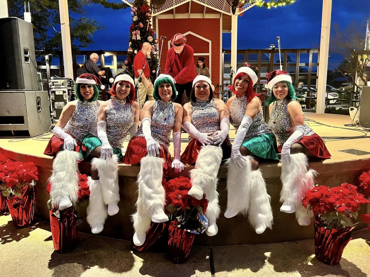 The Lollipops dance group at Covington Trailhead for the Christmas in Covington Parade and Tree Lighting.